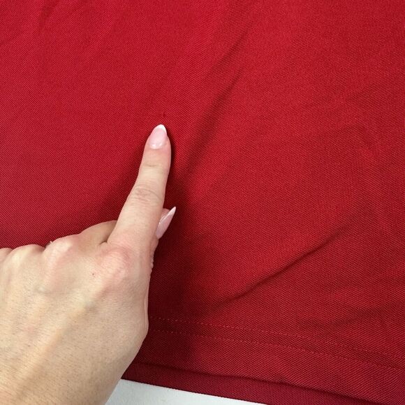 Greg Norman PlayDry OCEAN COURSE KIAWAH ISLAND Red Polo Shirt S/S Sz L Poly - Picture 6 of 10